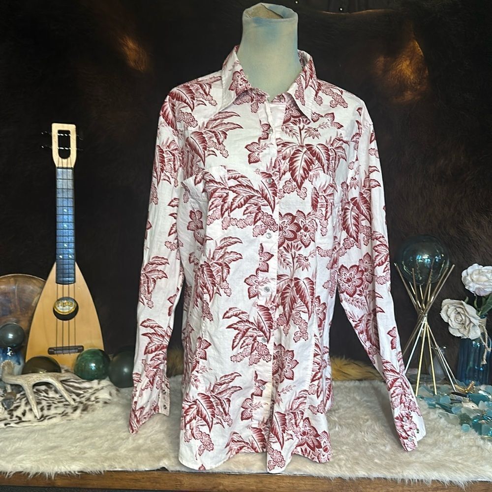 Roper snap button shirt 1X (6023)